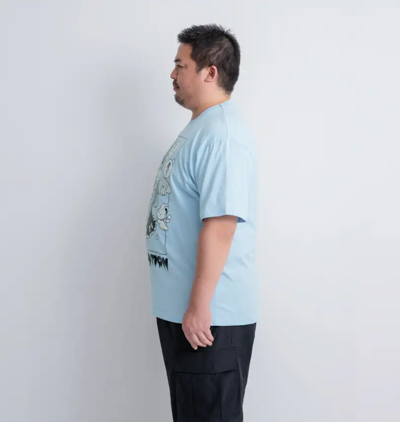 大きいサイズ サイコ×寝田ルネ メイド半袖Tシャツ | PSYCHO NATION