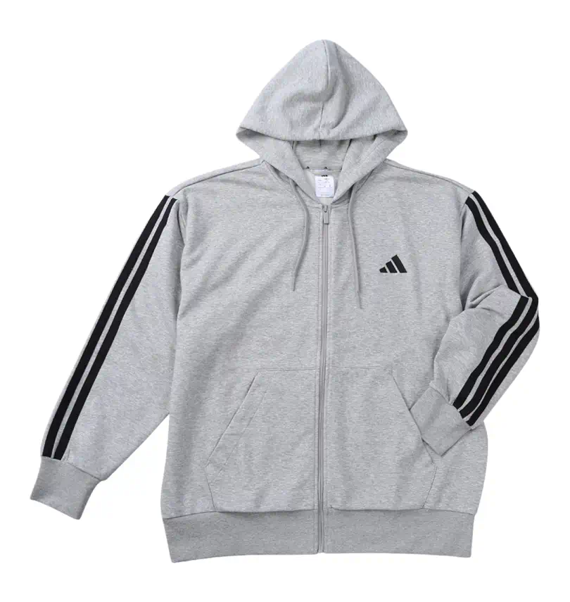 大きいサイズ ESS 3STスウェットフルジップパーカー | adidas