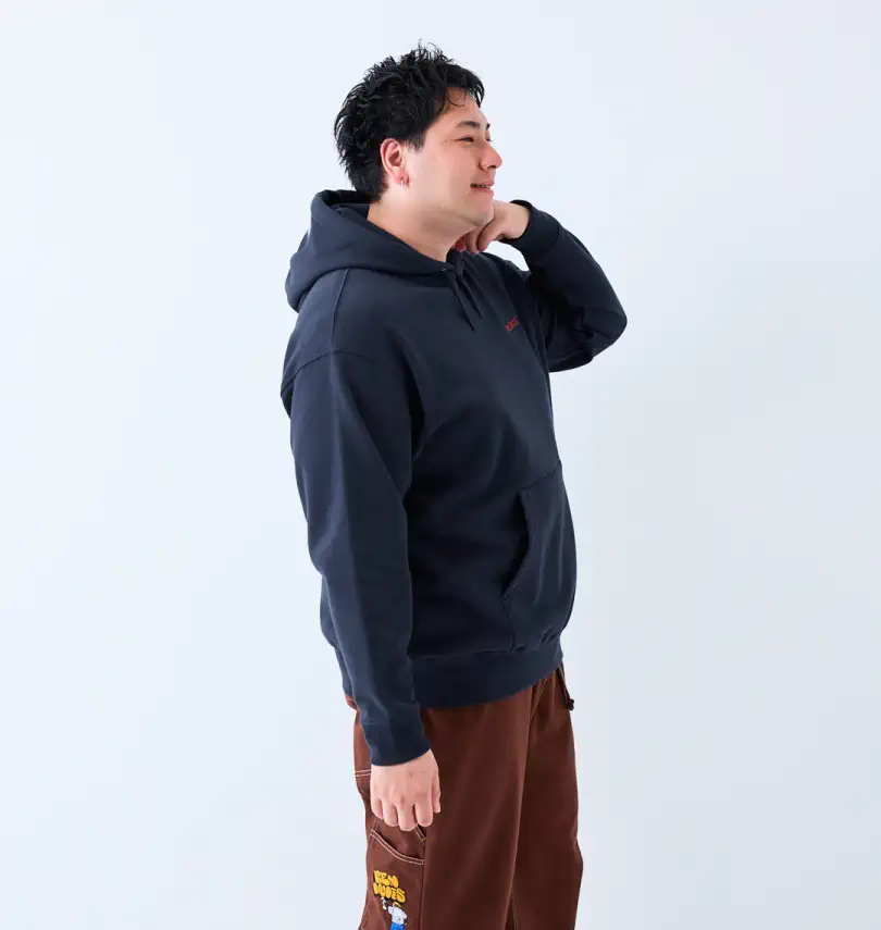 大きいサイズ レーベル刺繍プルパーカー | BEN DAVIS (ベン デイビス