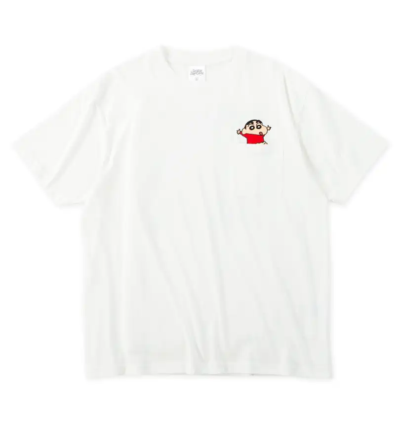 大きいサイズ 天竺ポケット付半袖Tシャツ | クレヨンしんちゃん