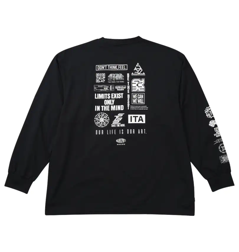 大きいサイズ マルチロゴ長袖Tシャツ | SY32 by SWEET YEARS (エスワイ 