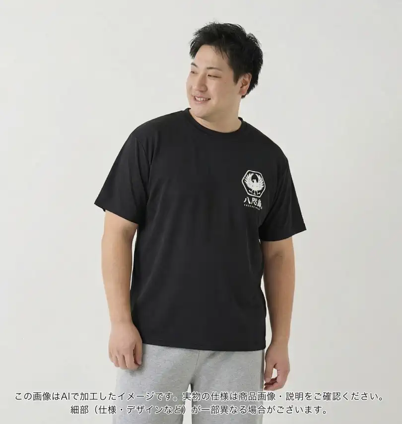 大きいサイズ 八咫烏DRYハニカムメッシュ半袖Tシャツ | 豊天 (ブーデン