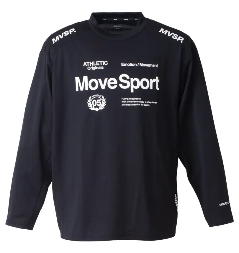 大きいサイズ ドライメッシュオーセンティックロゴ長袖Tシャツ 