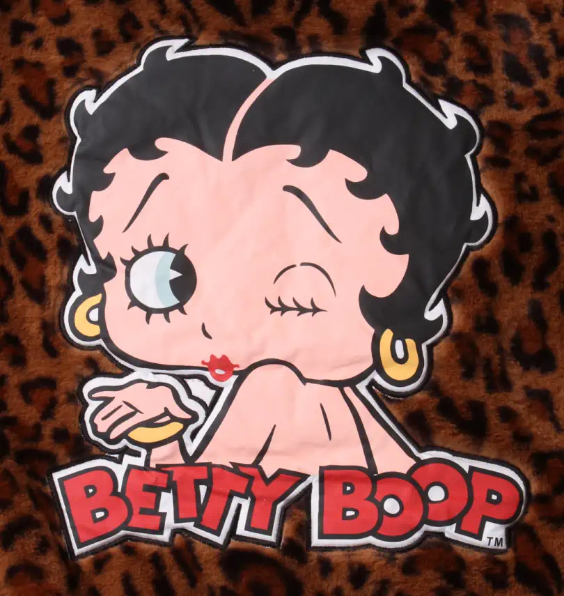 大きいサイズ フェイクファーフルジップパーカージャケット Betty Boop ベティ ブープ 大きいサイズのメンズ服通販ミッド 1278 2398