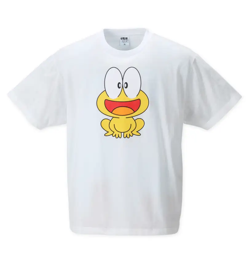 大きいサイズ プリント半袖tシャツ ど根性ガエル ドコンジョウガエル 大きいサイズのメンズ服通販ミッド 1278 2505