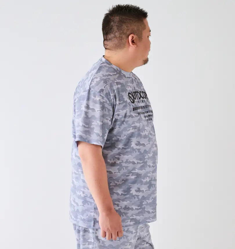 大きいサイズ DRYメッシュカモフラ柄半袖Tシャツ | OUTDOOR PRODUCTS