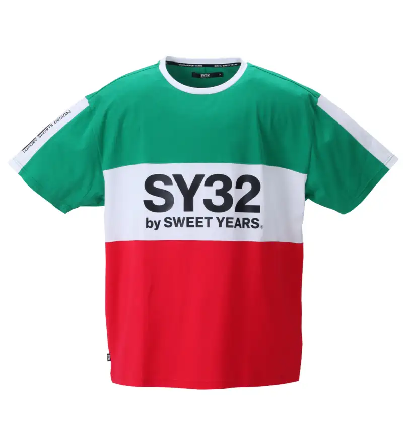 大きいサイズ エクスチェンジカルチョ半袖Tシャツ | SY32 by SWEET YEARS (エスワイサーティトゥバイスィートイヤーズ) |  大きいサイズのメンズ服通販ミッド | 1278