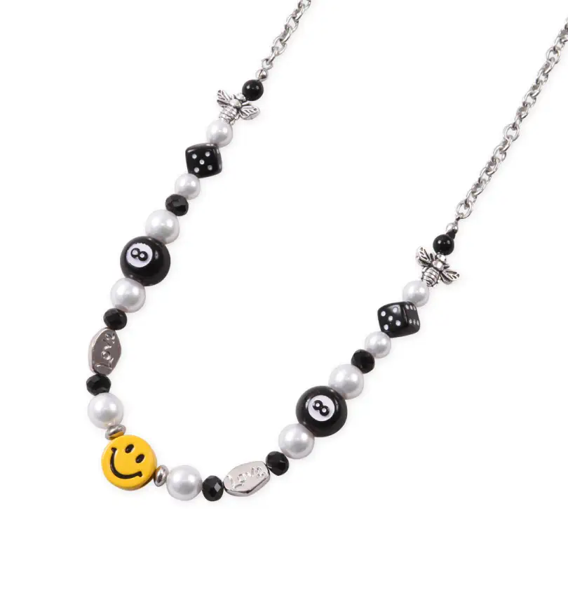 大きいサイズ スマイルハンドメイドネックレス | SMILEY FACE 