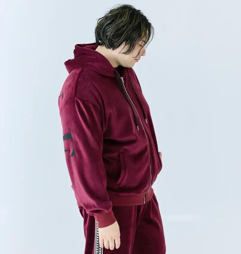 大きいサイズ ベロアフルジップパーカー | Re:luxi (リラクシー