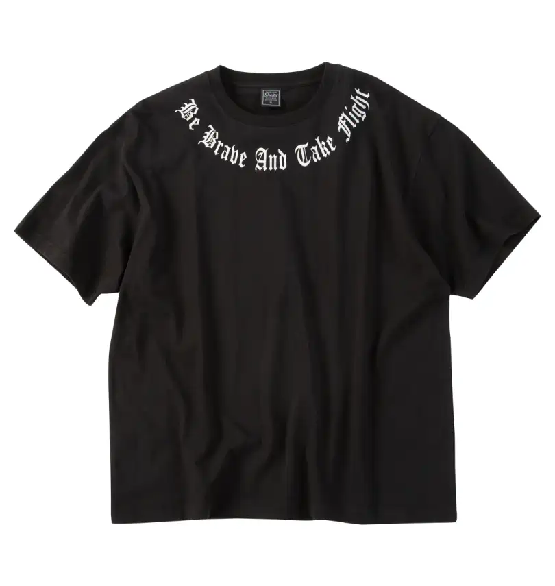 大きいサイズ 天竺メタリックWINGプリント半袖Tシャツ | SHELTY