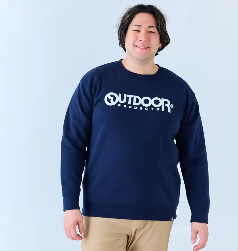 大きいサイズ 裏起毛クルートレーナー | OUTDOOR PRODUCTS (アウトドア