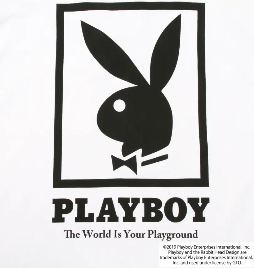 天竺プリント長袖tシャツ Playboy プレイボーイ 大きいサイズのメンズ服通販 ミッド インターナショナル 商品番号1178 9600