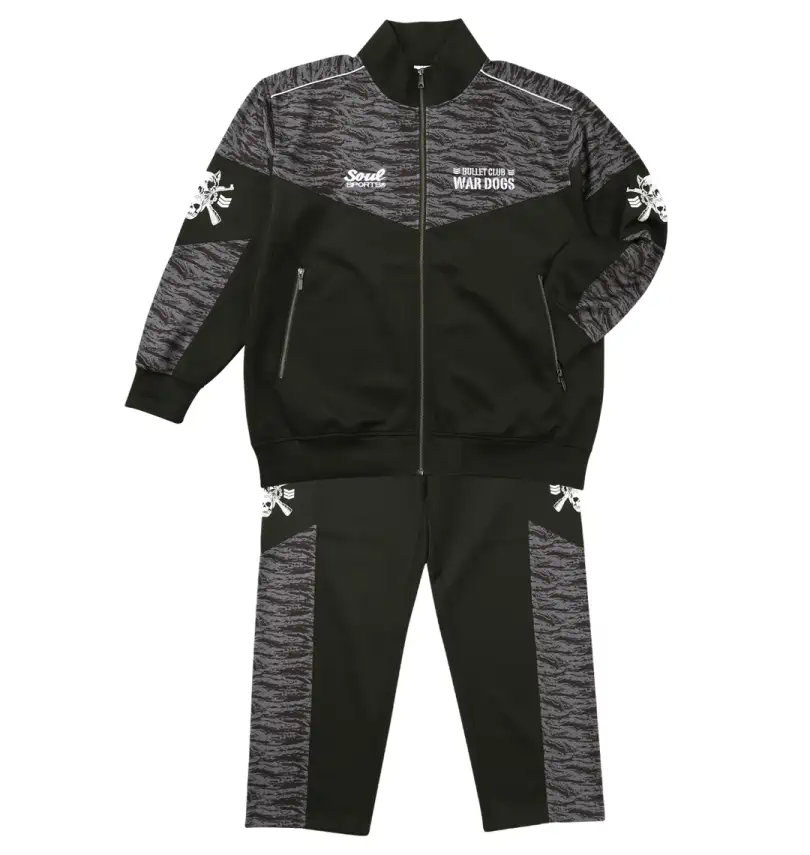 新日本プロレス　ジャージセットアップ　バレットクラブ　ウォードッグス 大きいサイズ BC WAR DOGS長袖ジャージセット | SOUL SPORTS×新日本