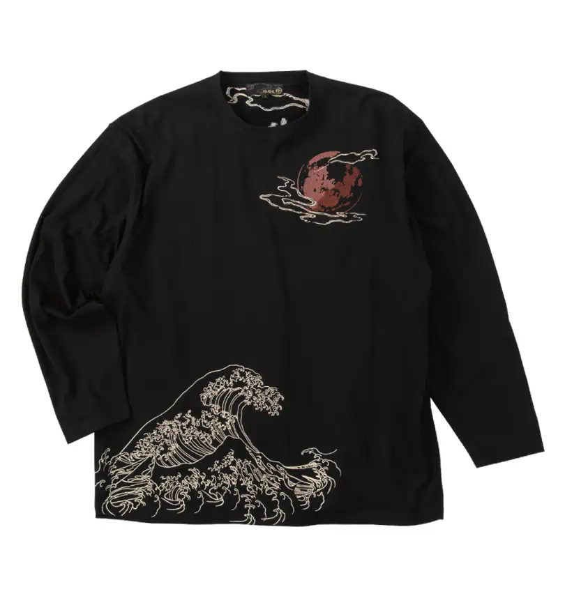 大きいサイズ 昇り錦鯉長袖Tシャツ | 絡繰魂 (カラクリタマシイ 