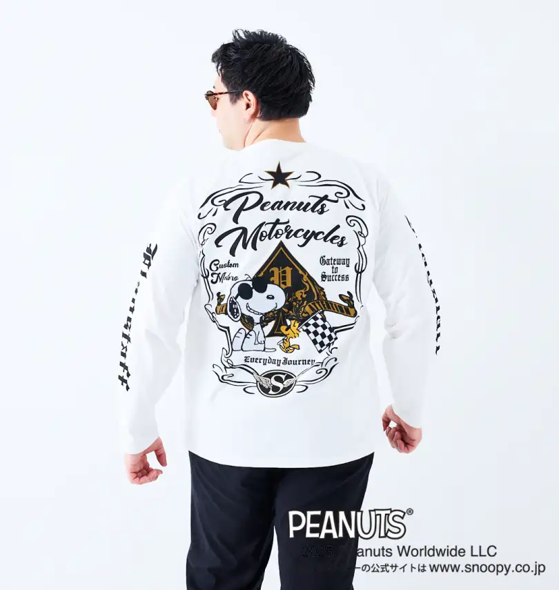 大きいサイズ スヌーピーコラボ長袖Tシャツ | FLAGSTAFF×PEANUTS 