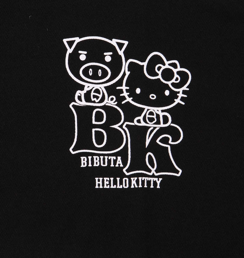 大きいサイズ メンズ 豊天 (ブーデン) 美豚×ハローキティ半袖Tシャツ+ハーフパンツ 