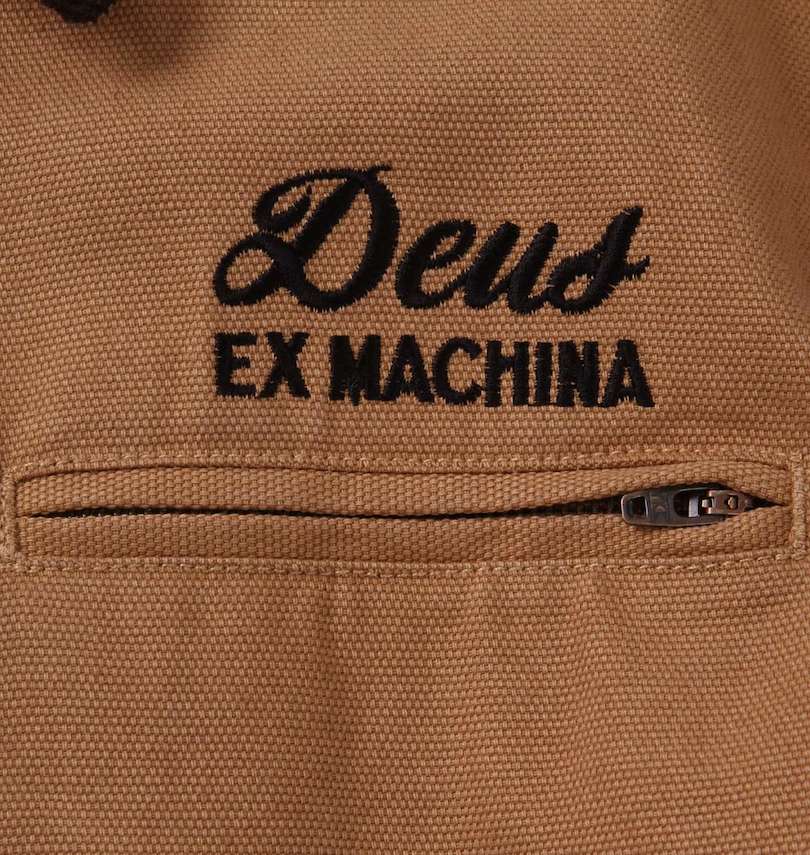 大きいサイズ メンズ DEUS EX MACHINA (デウス エクス マキナ) ワークジャケット 左胸ポケット