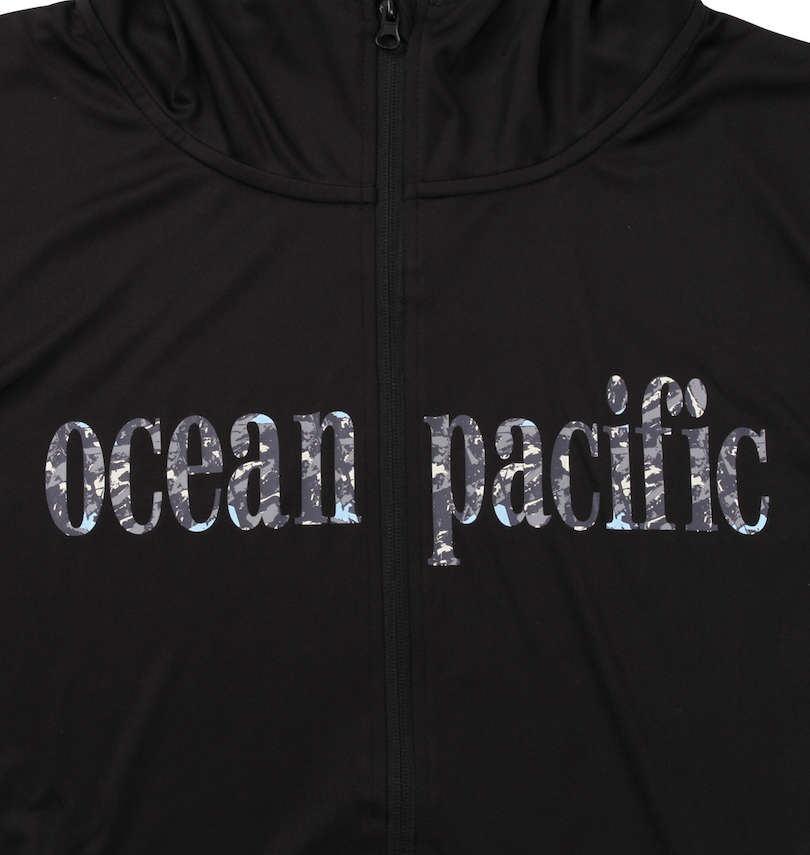 大きいサイズ メンズ OCEAN PACIFIC (オーシャンパシフィック) 半袖フルジップパーカーラッシュガード フロントプリント