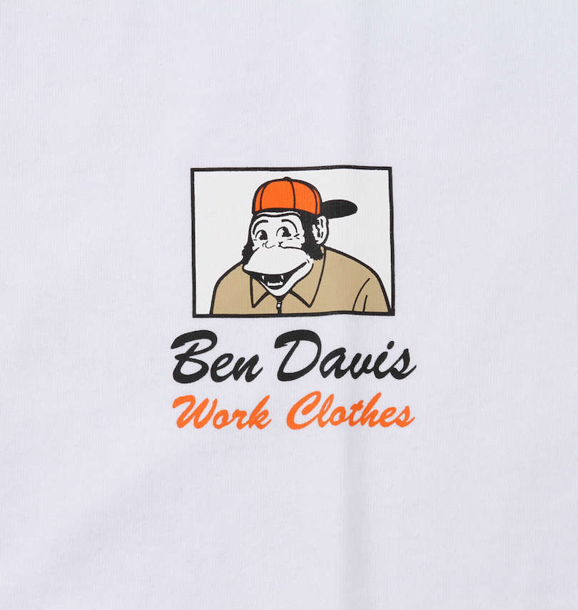 大きいサイズ メンズ BEN DAVIS (ベン デイビス) ゴリラプリント半袖Tシャツ 胸元プリント