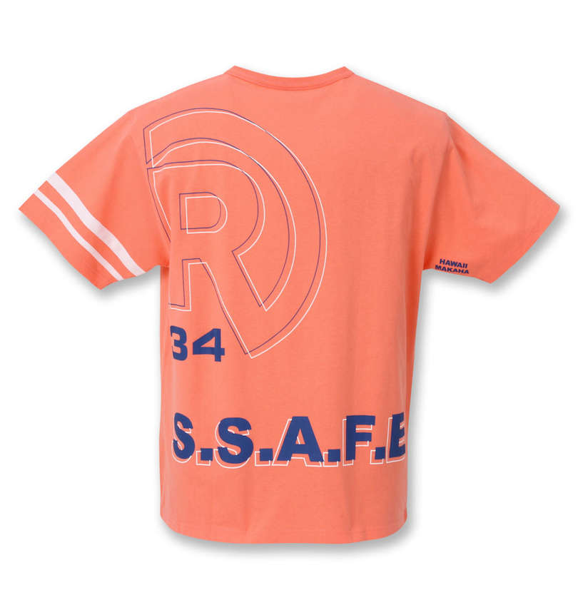 大きいサイズ メンズ RealBvoice (リアルビーボイス) WATERMAN SPIRT TYPE B半袖Tシャツ バックスタイル