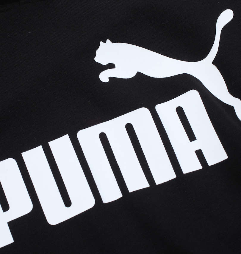 大きいサイズ メンズ PUMA (プーマ) エッセンシャルビッグロゴプルパーカー プリント拡大