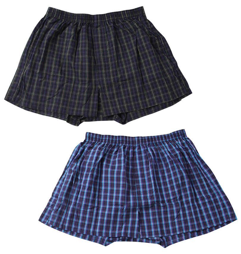 大きいサイズ メンズ Take More (テイクモア) 2P先染め布帛トランクス
                        