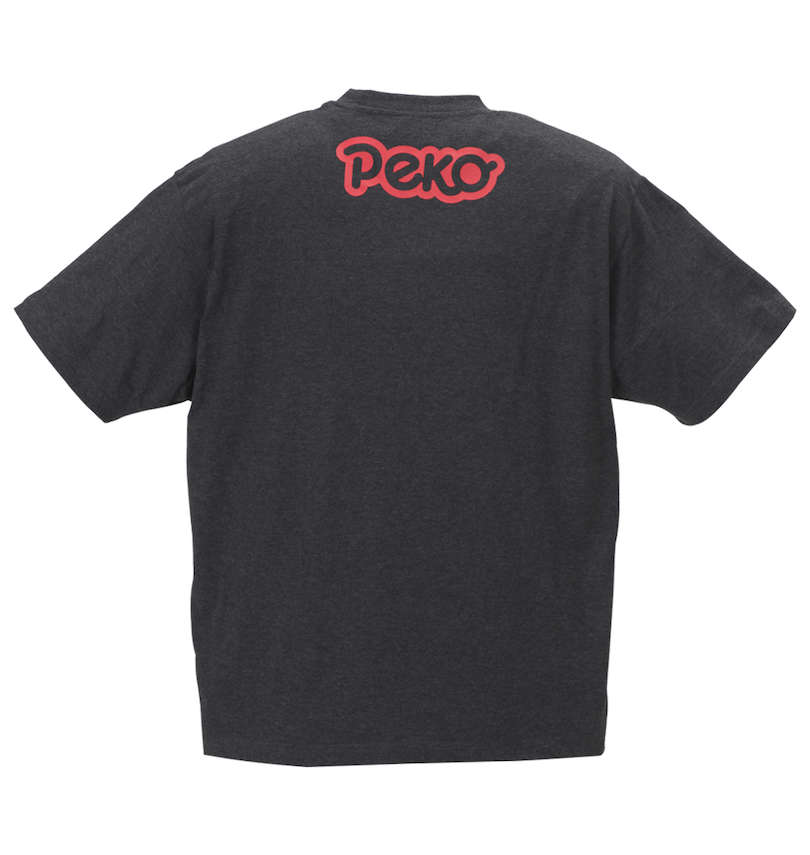 大きいサイズ メンズ PeKo&PoKo (ペコ アンド ポコ) ビッグフェイスプリント半袖Tシャツ バックプリント