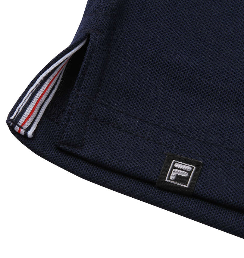 大きいサイズ メンズ FILA GOLF (フィラゴルフ) 半袖シャツ+インナーセット 裾サイドスリット
