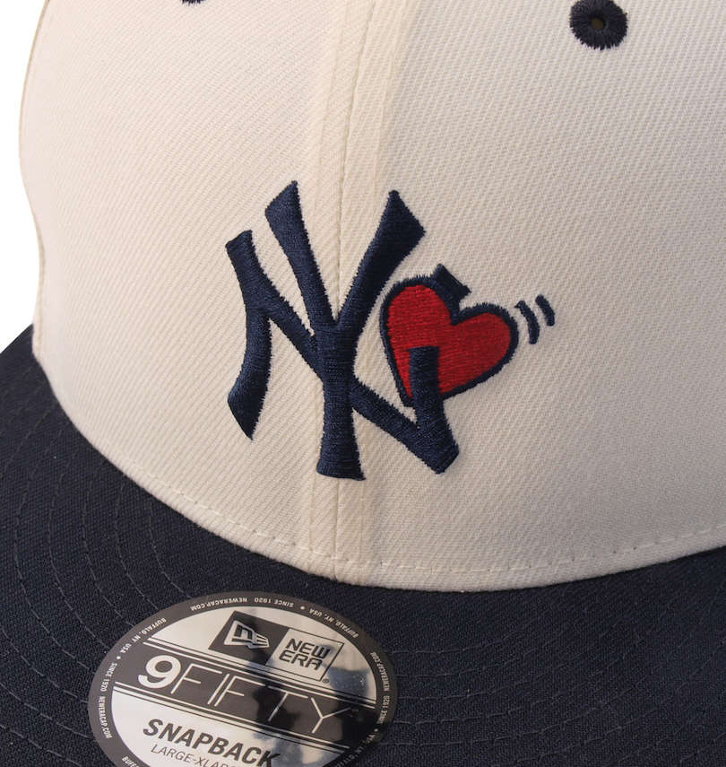 大きいサイズ メンズ NEW ERA (ニューエラ) 9FIFTY™ニューヨーク・ヤンキースWith Heartキャップ 刺繍