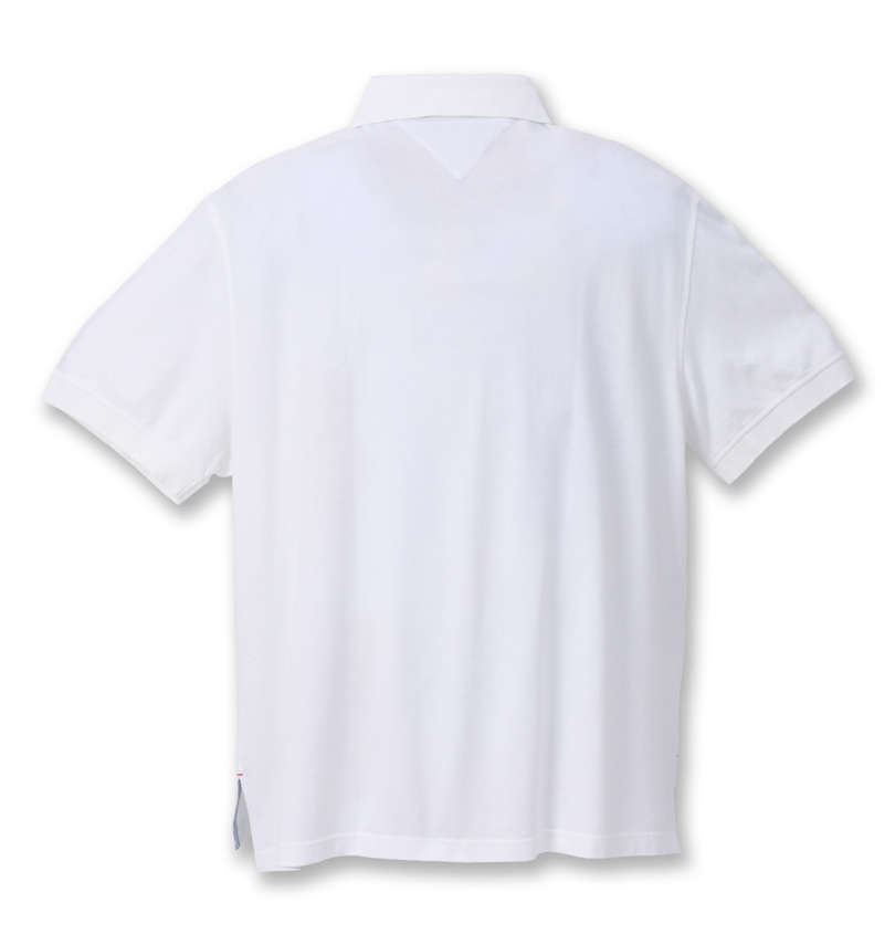 大きいサイズ メンズ TOMMY HILFIGER (トミーヒルフィガー) 半袖ポロシャツ バックスタイル
