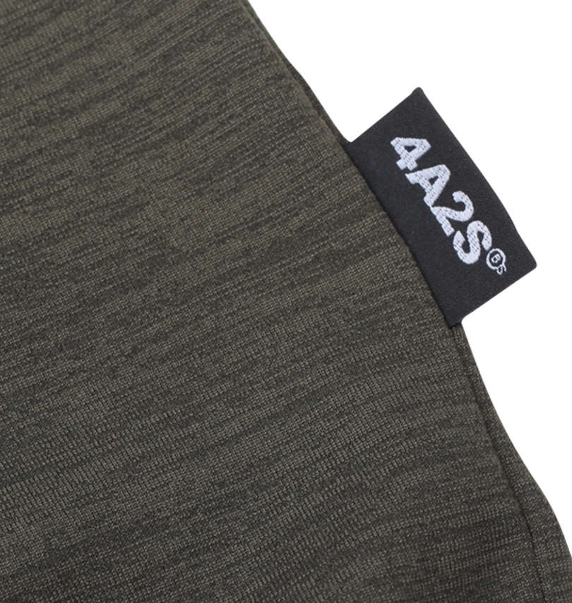 大きいサイズ メンズ 4A2S (フォーエーニエス) バックロゴ半袖Tシャツ 裾ピスネーム