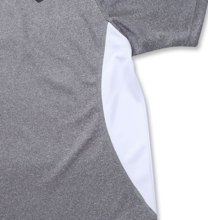 大きいサイズ メンズ LOTTO (ロット) DRYメッシュ杢半袖Tシャツ サイド切り替え