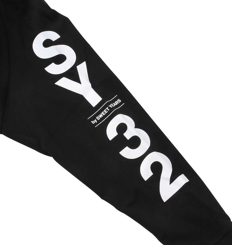 大きいサイズ メンズ SY32 by SWEET YEARS (エスワイサーティトゥバイスィートイヤーズ) シールドロゴフルジップパーカー 袖