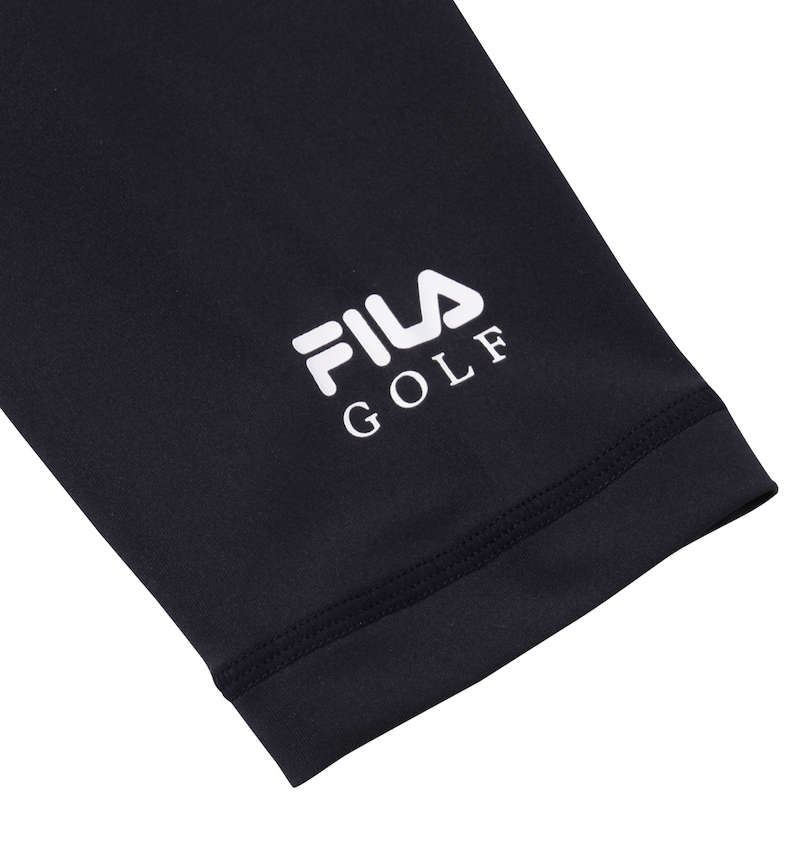 大きいサイズ メンズ FILA GOLF (フィラゴルフ) ハーフジップ半袖シャツ+インナーセット インナー袖口