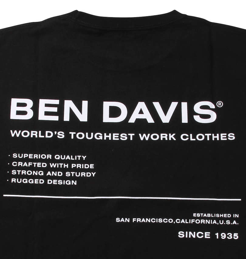 大きいサイズ メンズ BEN DAVIS (ベン デイビス) ミニゴリ刺繍半袖Tシャツ 