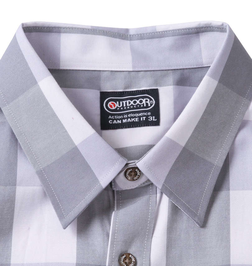 大きいサイズ メンズ OUTDOOR PRODUCTS (アウトドア プロダクツ) ブロードブロックチェック半袖シャツ 