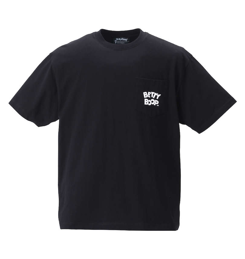 大きいサイズ メンズ BETTY BOOP (ベティ ブープ) ネオンカラープリント半袖Tシャツ 