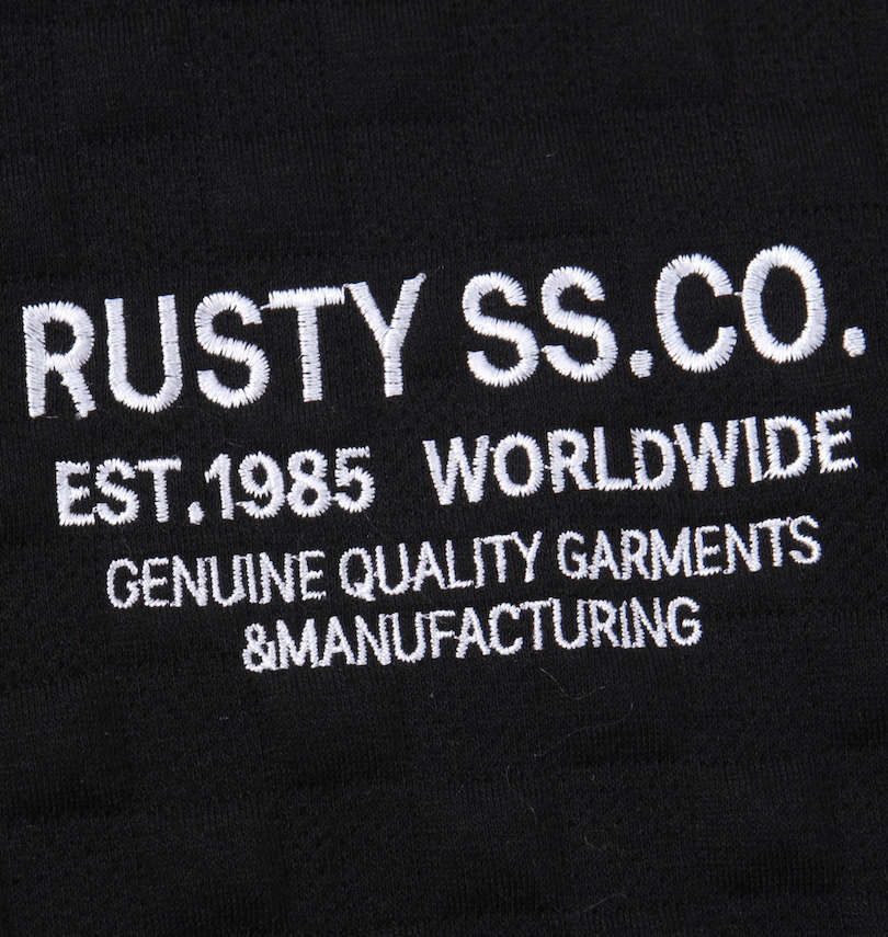 大きいサイズ メンズ RUSTY (ラスティ) 3D接結スウェットフルジップパーカー フロント刺繍