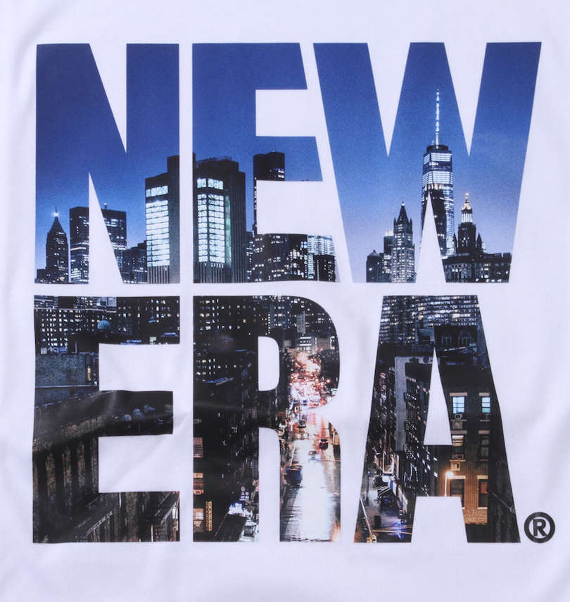 大きいサイズ メンズ NEW ERA (ニューエラ) ザ シティ ライツ半袖Tシャツ プリント