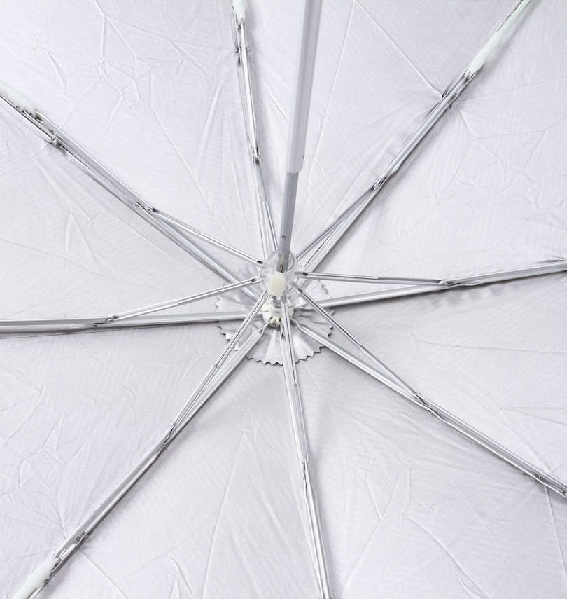 大きいサイズ メンズ UVION (ユビオン) UVカット晴雨兼用60㎝折り畳み傘 内側