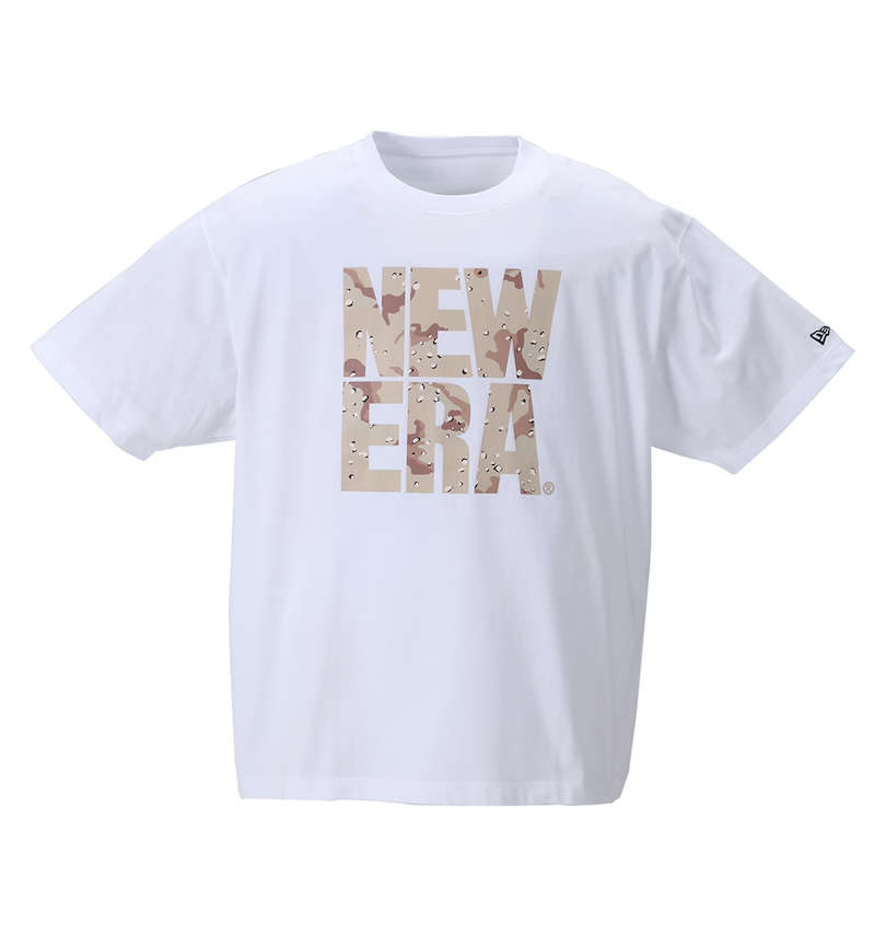 大きいサイズ メンズ NEW ERA (ニューエラ) デザートカモ&ウッドランドカモ半袖Tシャツ 