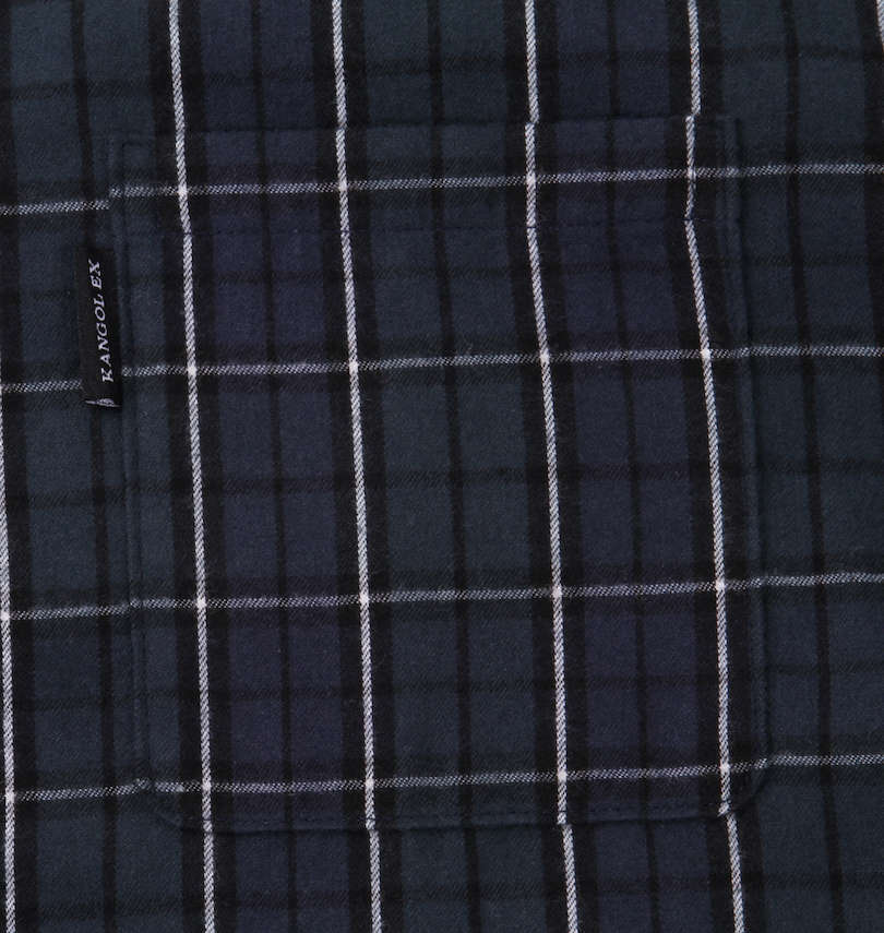 大きいサイズ メンズ KANGOL EXTRA COMFORT (カンゴール エクストラ コンフォート) ツイル起毛チェック長袖パジャマ 左胸ポケット
