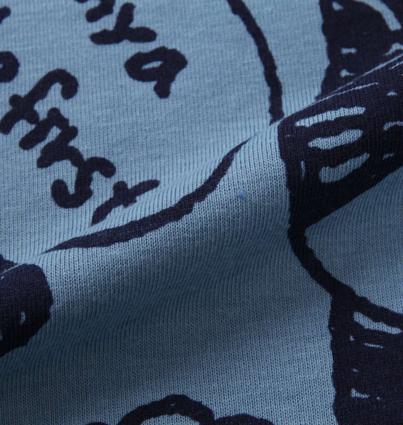大きいサイズ メンズ NECOBUCHI-SAN (ネコブチサン) 総柄プリント半袖Tシャツ 生地拡大