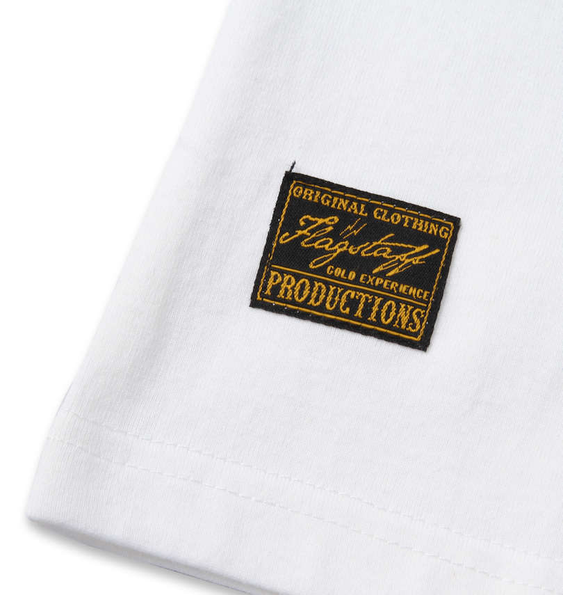 大きいサイズ メンズ FLAGSTAFF×PEANUTS (フラッグスタッフ) スヌーピーコラボ半袖Tシャツ 裾ピスネーム