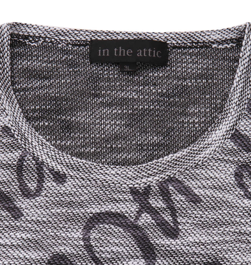 大きいサイズ メンズ in the attic (インジアティック) スラブネップロゴグラデーション半袖Tシャツ 