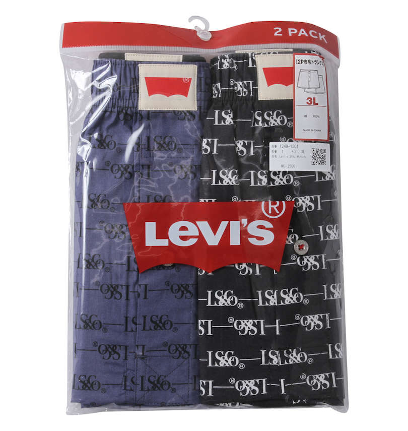 大きいサイズ メンズ Levi's® (リーバイス) 2Pロゴ柄トランクス 