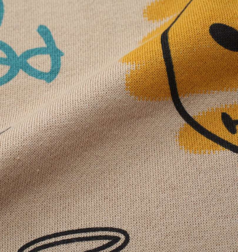 大きいサイズ メンズ SMILEY FACE (スマイリーフェイス) 裏起毛プルパーカーセット
                        生地拡大