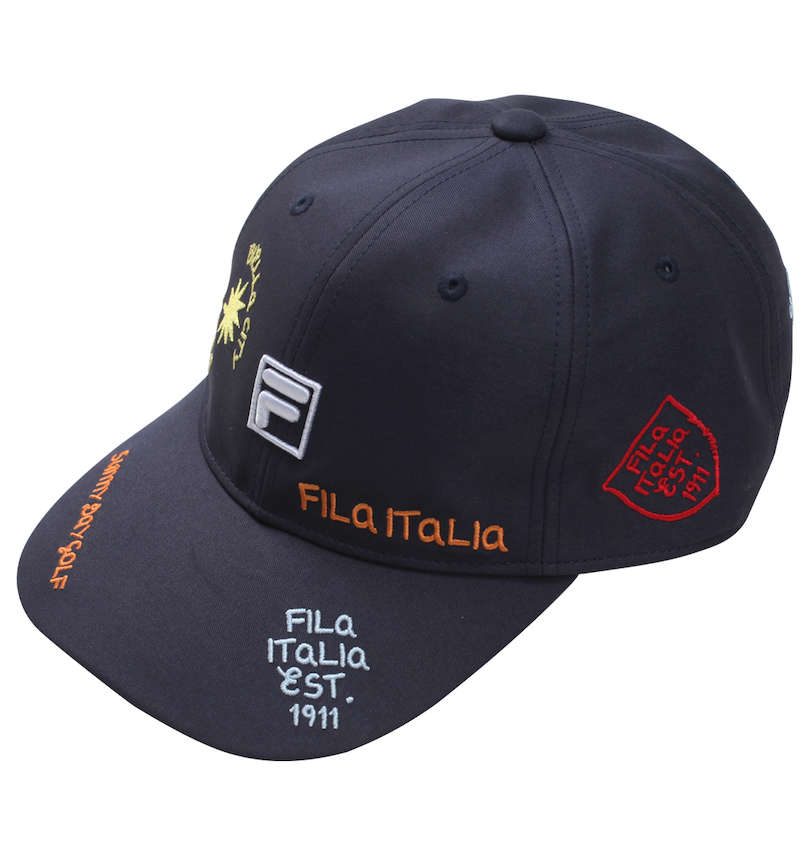大きいサイズ メンズ FILA GOLF (フィラゴルフ) 飛び柄刺繍キャップ
                        
