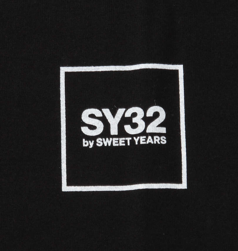 大きいサイズ メンズ SY32 by SWEET YEARS (エスワイサーティトゥバイスィートイヤーズ) スクエアマルチボックスロゴ長袖Tシャツ 胸プリント