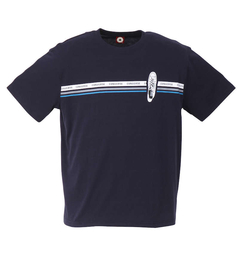 大きいサイズ メンズ CONVERSE (コンバース) パネルプリント半袖Tシャツ
                        